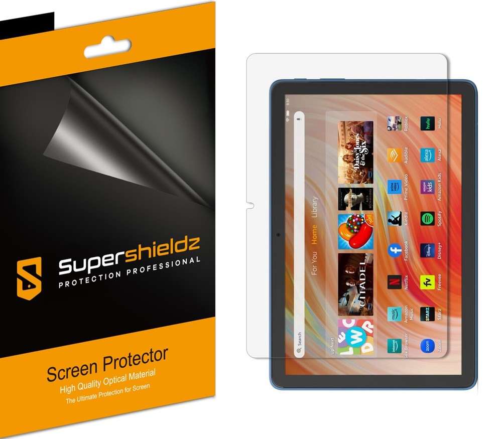 3X Supershieldz Clear Screen Protector for Fire HD 10/ 10 Plus (2021)