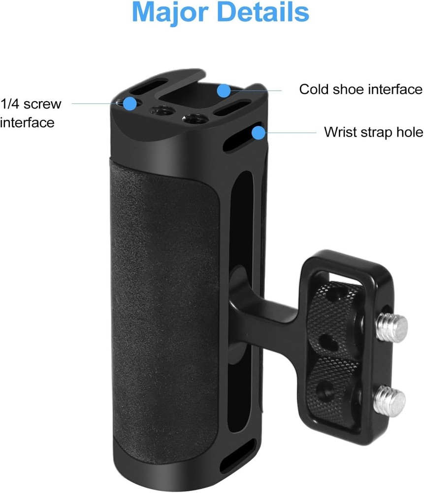 Mini Side Handle Camera Camera Cage Side Handgrip Aluminum Adjustable Hand Grips