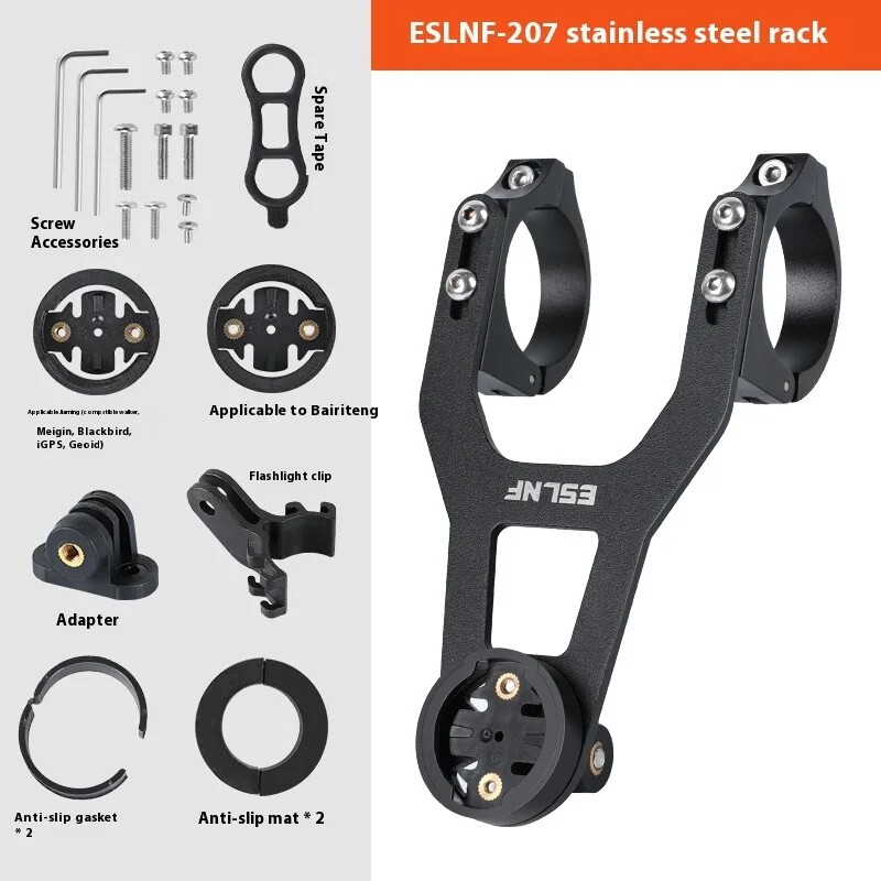 Bicycle Handlebar Computer Holder Light Camera Bracket for Garmin/Bryton Adapter