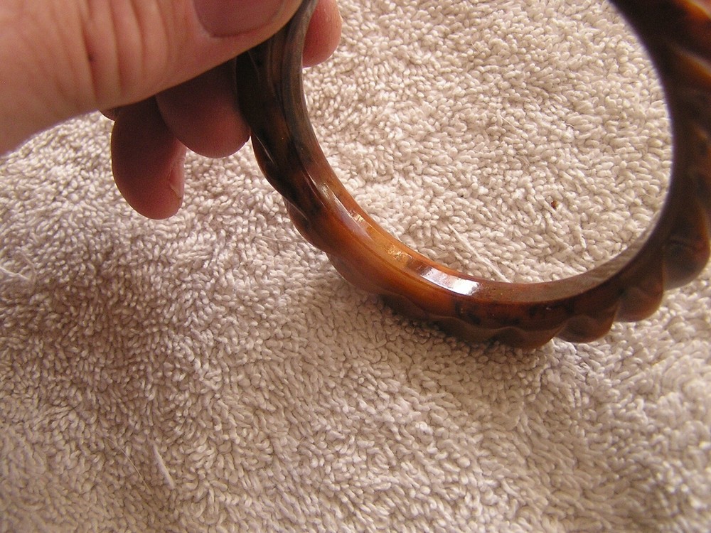 Beautiful Vintage Brown Bakelite Bracelet