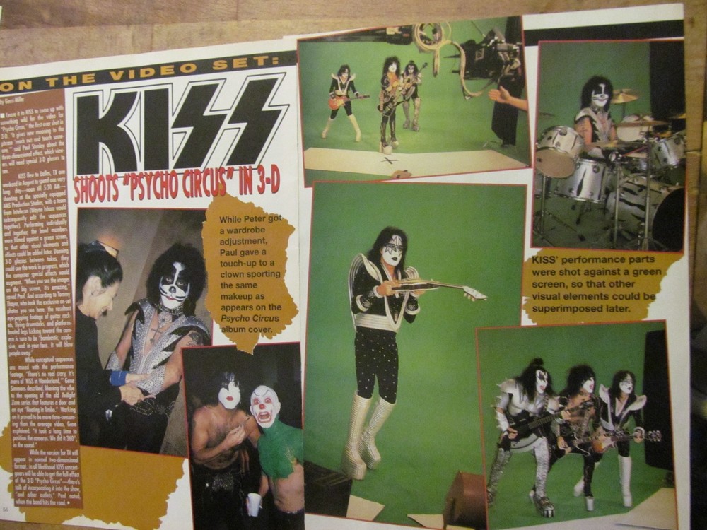 Kiss, Two Page Vintage Clipping