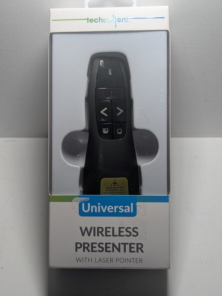 Techcellent Wireless Presenter Laser Pointer TC-WP-LZ-102-BK USB Presentation
