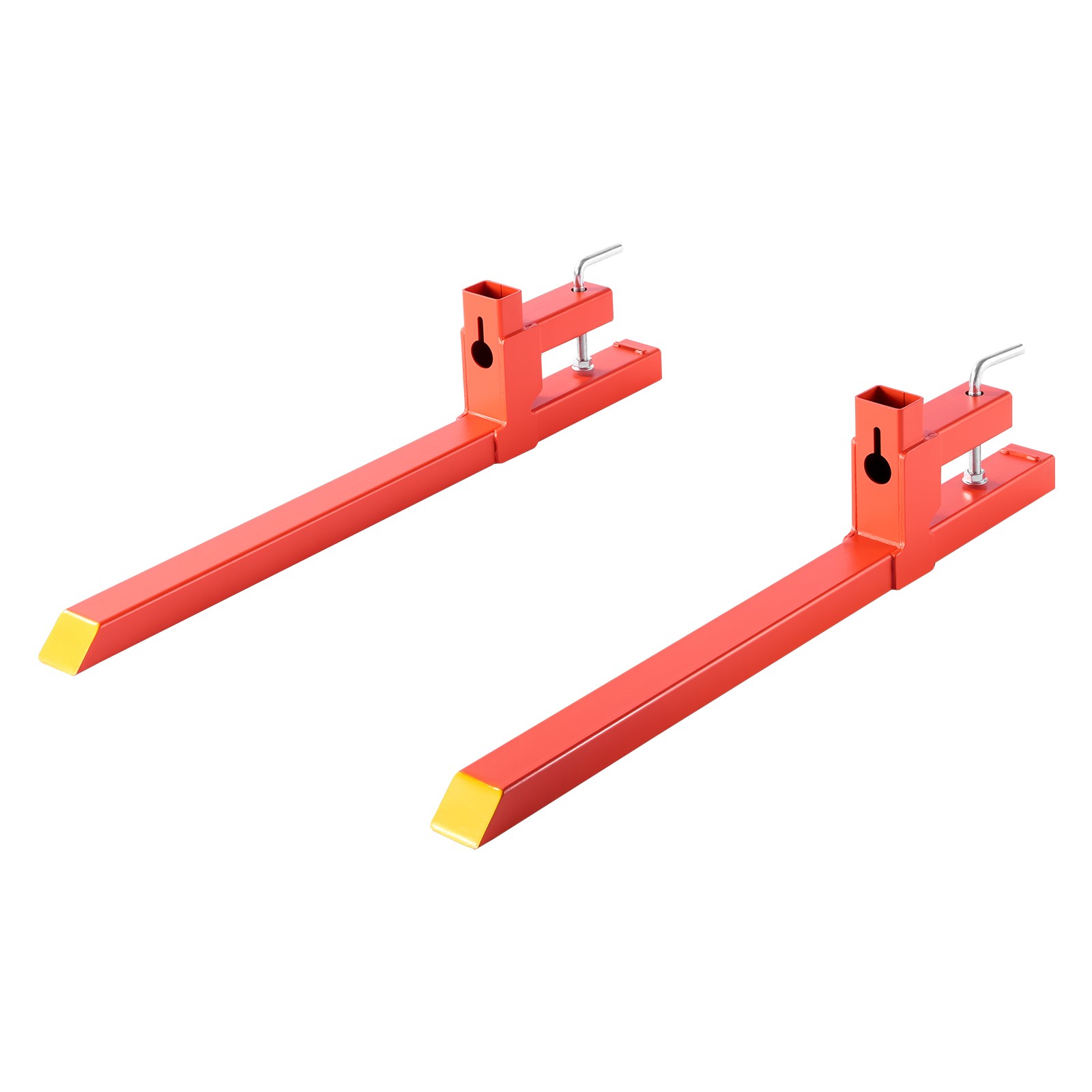 Uimoso 2000 lbs 43" Clamp on Pallet Forks Quick Attach Tractor Forks