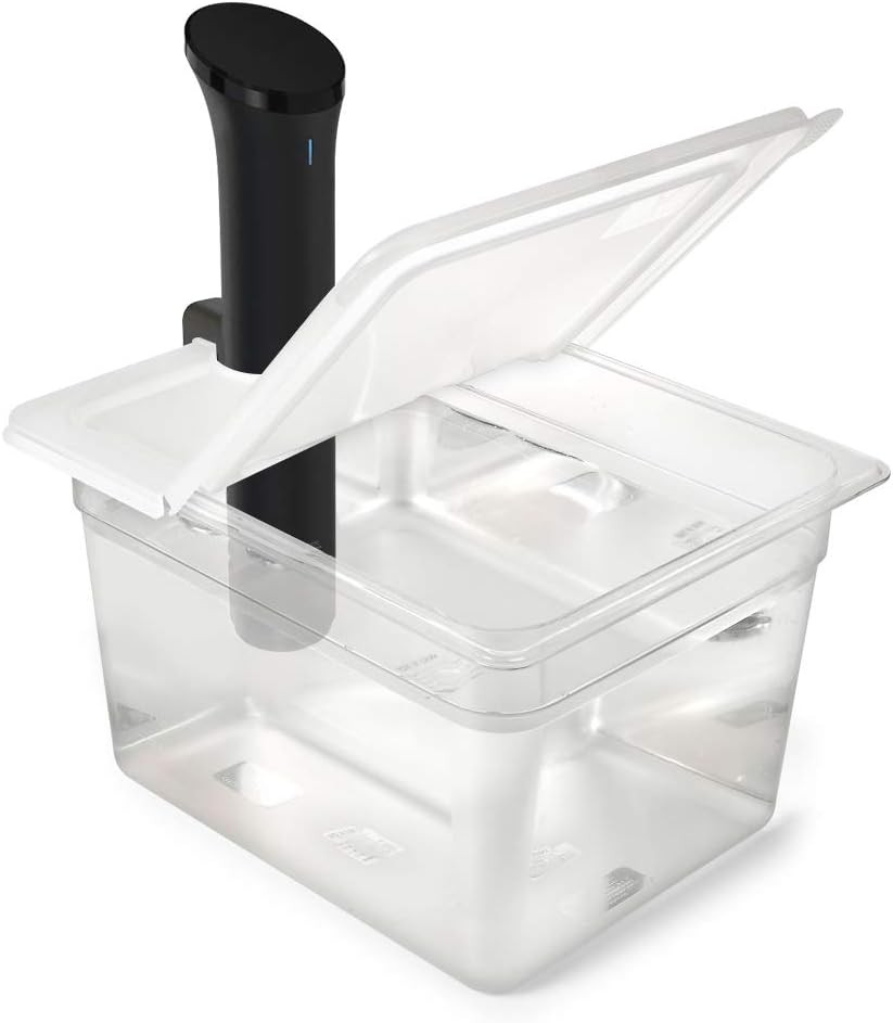 EVERIE Sous Vide Container 12 Quart 12 Quarts, with plastic lid