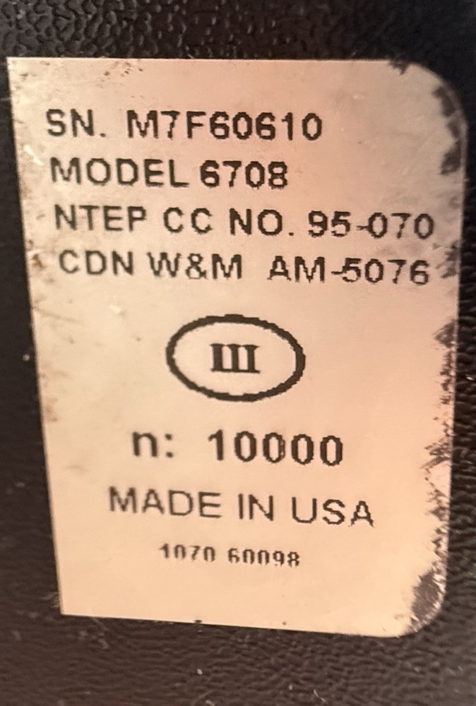 Avery Berkel 6708 30lbs Digital Scale