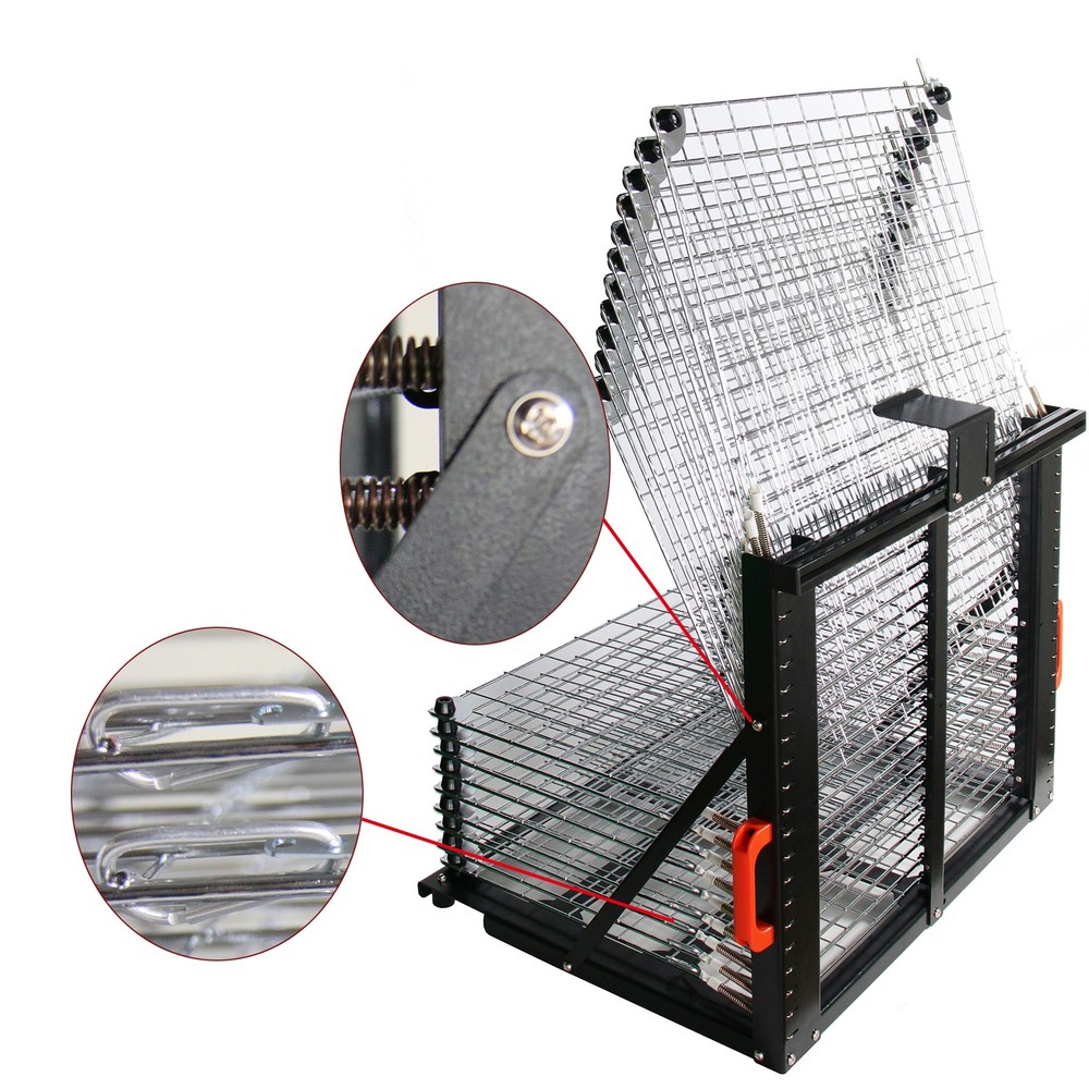 Flat Push-Pull Type 20Layer Desktop Drying Rack for Drying&Stacking Easy Operate