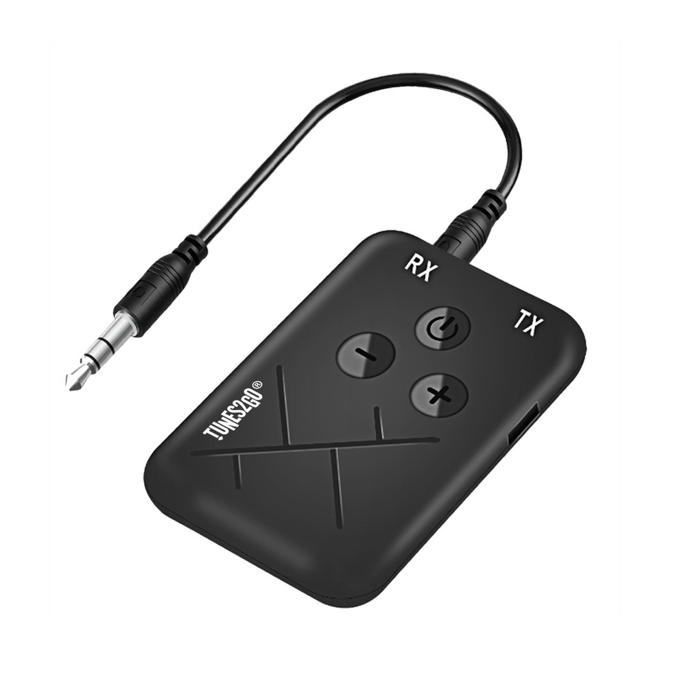 TUNES2GO 2 in 1 Bluetooth AUX 3.5mm Receiver &Transmitter Wireless Audio w Mic