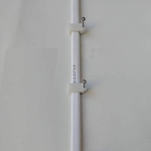 200pcs 6mm Cable Clips Flat Ethernet Cable Wire Clips Single Coaxial Cable