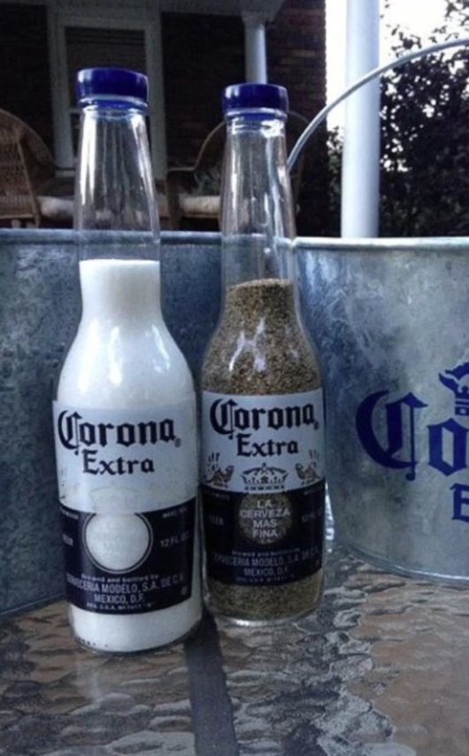 12 Corona Salt and Pepper Shaker Caps Lids for Corona / Coronita Bottles
