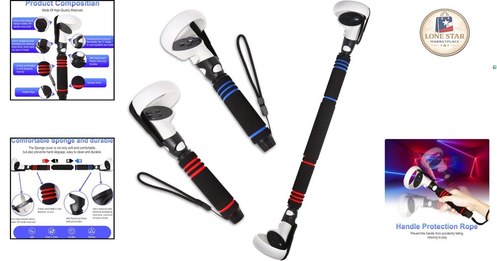 Multipurpose Dual Stick VR Controller Grips - Perfect for Oculus Quest 2 Gaming