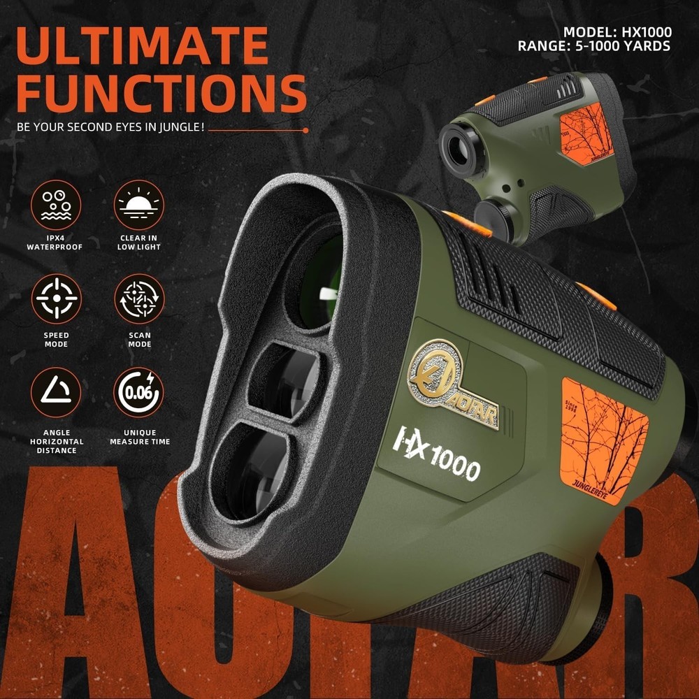 Range Finder for Hunting Archery 1000 Yards with Angle Shooting Rangefinder