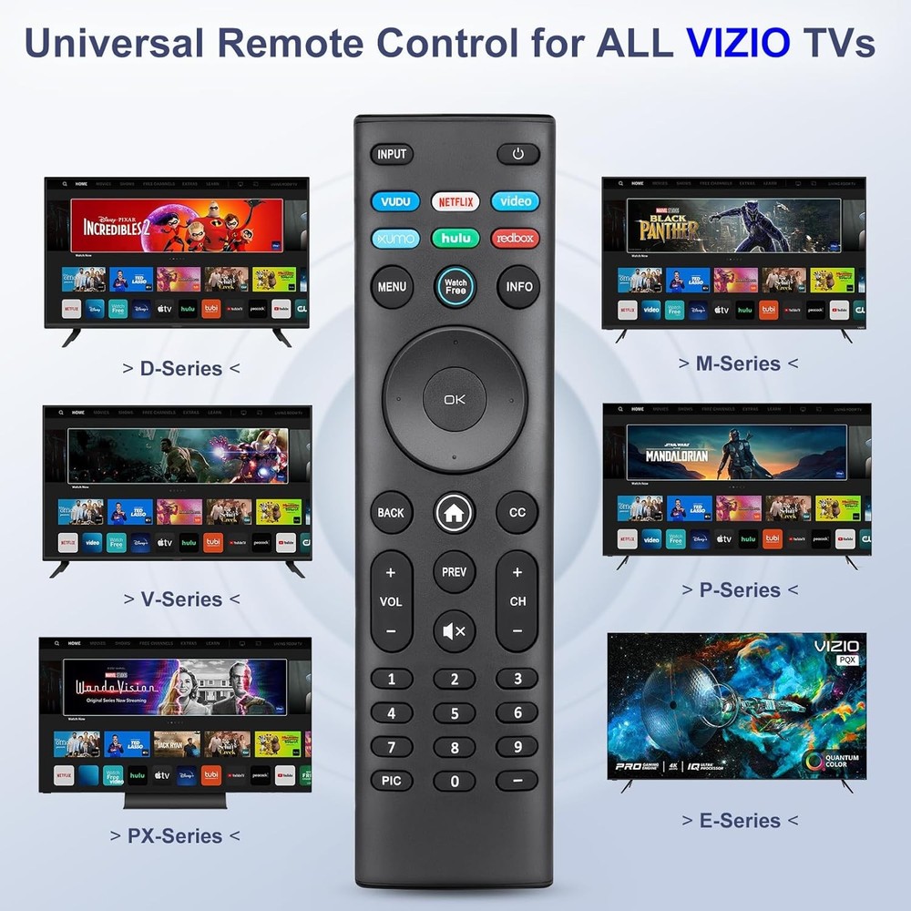 for VIZIO Smart TV Remote Replacement, Universal Remote-2PS