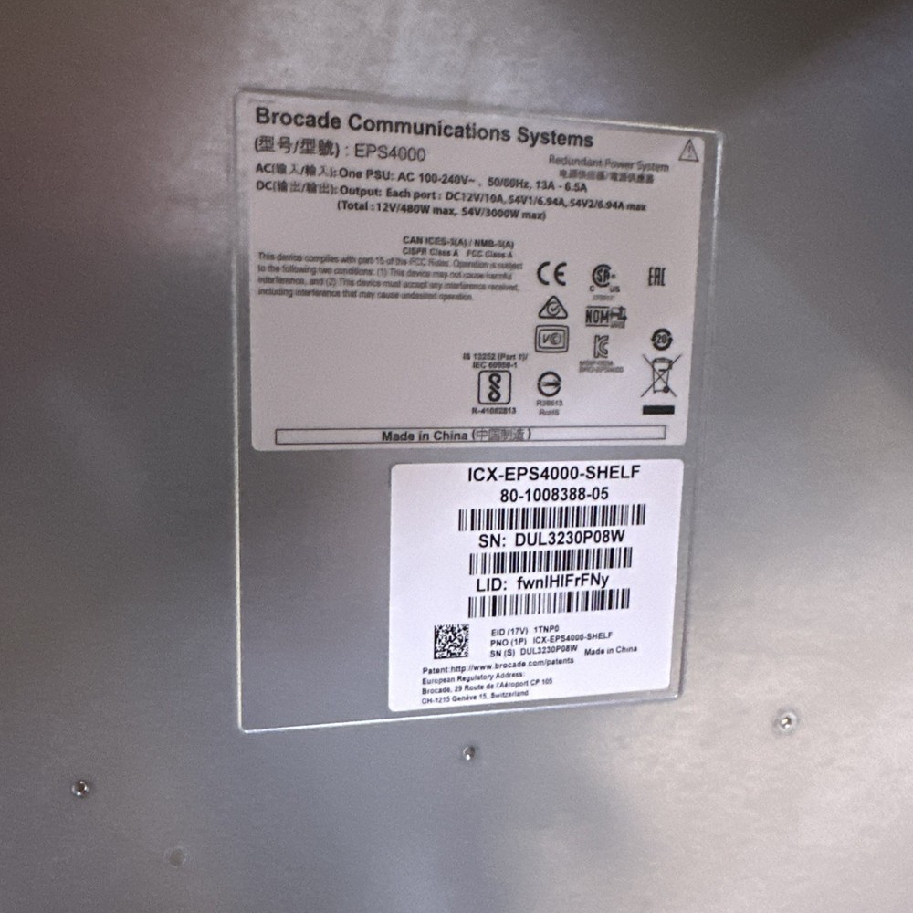 Brocade ICX-EPS4000-SHELF