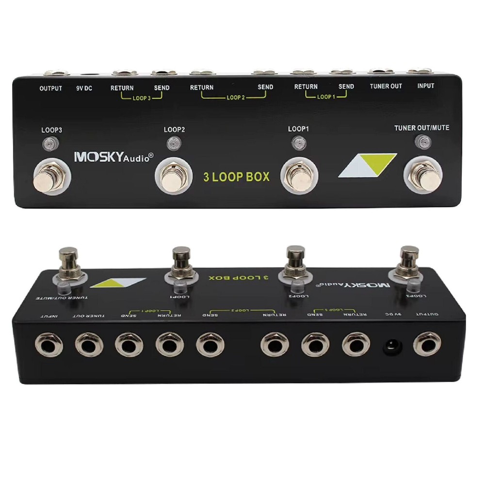 MOSKY Audio 3 LOOP BOX Guitar Pedal Looper Switcher Effect Pedal Loop System  CA
