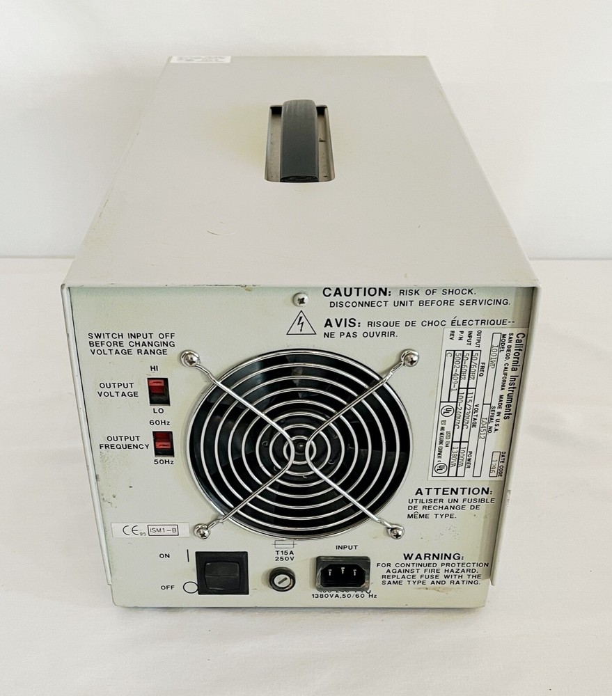 California Instruments Model 1001WP 1000VA AC Power Source Frequency Changer