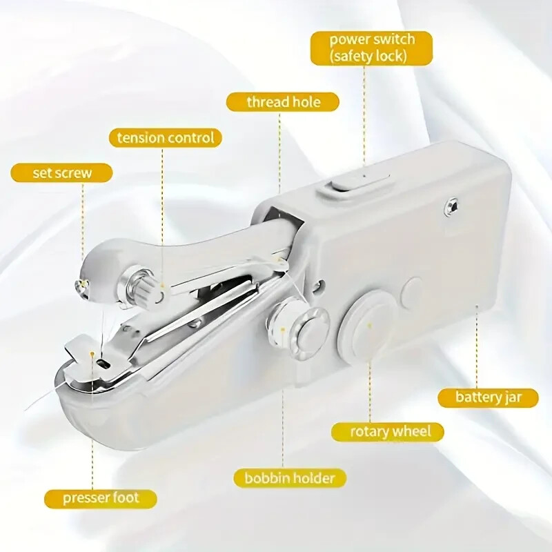 1pc Hand-held Sewing Machine, Small Sewing Machine, Portable Sewing Machine,