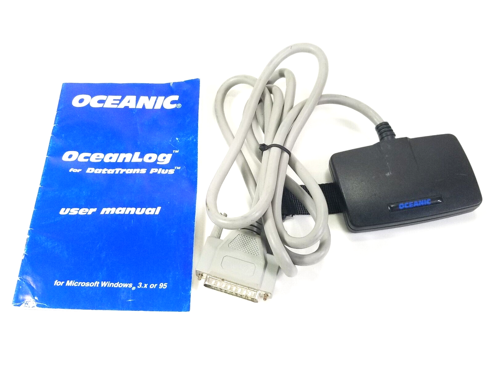 Oceanic DataTrans Plus Data Download Interface Cable Scuba Dive OceanLog
