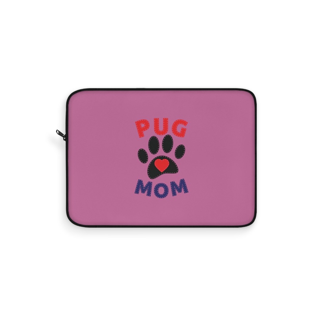 Pug Mom Cute Laptop Sleeve