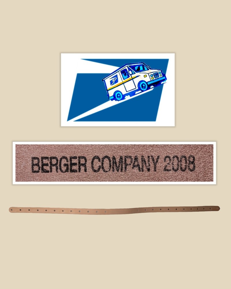 USPS Leather Strap Replacement 40" Satchel Accessory No Hardware Berger Co 2008