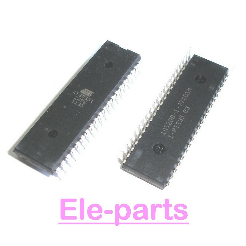 5 PCS AT89S51-24PU DIP-40 8-bit Microcontroller with 4K Bytes Programmable Flash