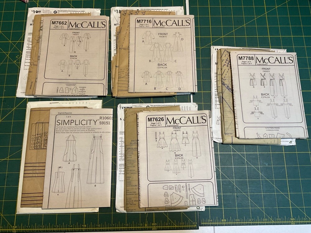 sewing pattern lot womens
