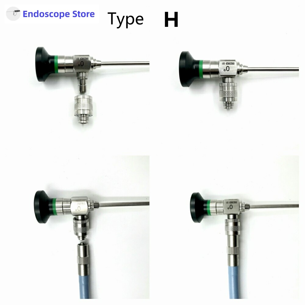 Rigid Endoscope Light Source Optical Fiber Interface Adapter Convert Connector