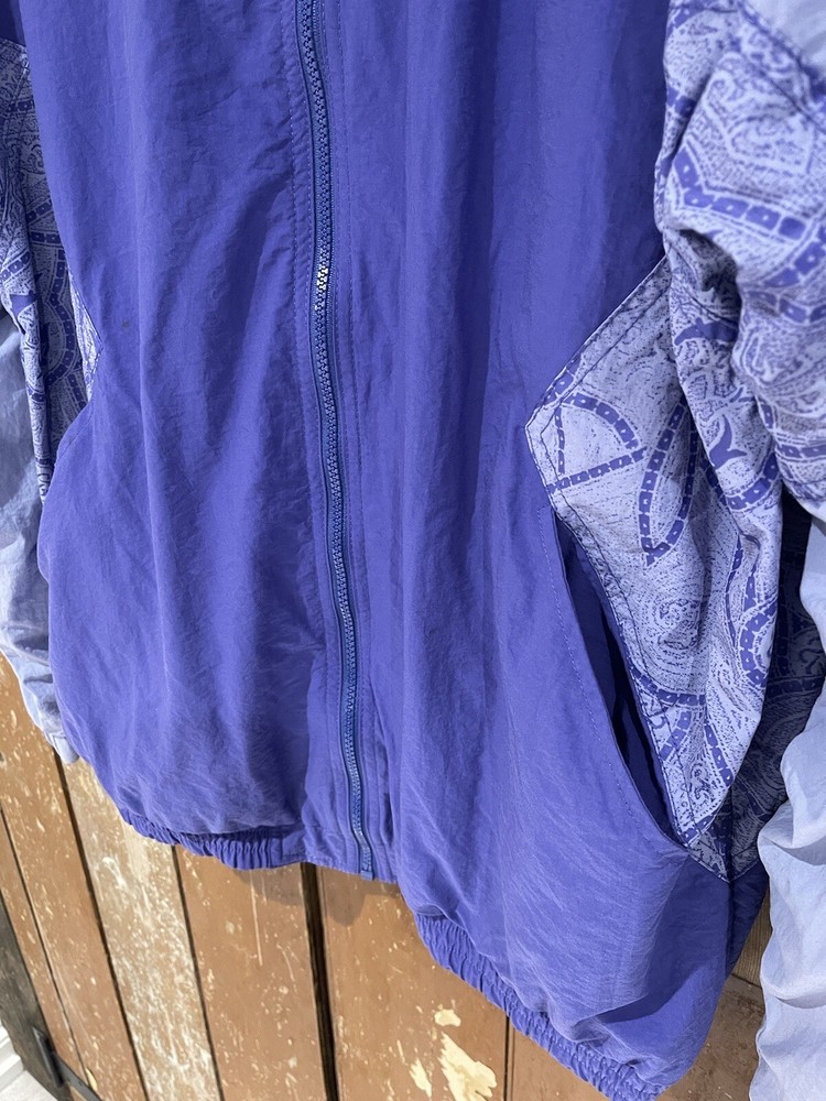 Active Swiss-Design Track Jacket Lined Purple Full Zip Men's Large