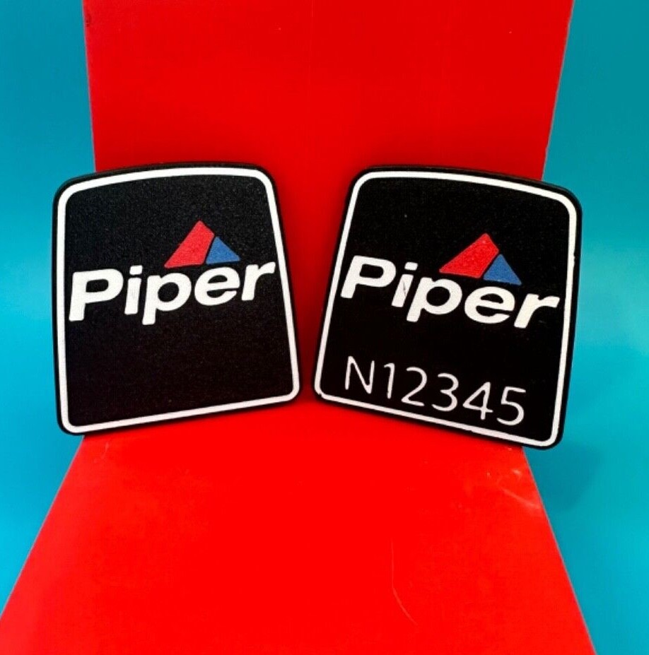 Piper Aircraft Ram Horn Yoke Emblem (Set of 2)