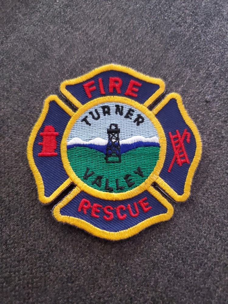 Alberta Canada Turner Valley Fire Rescue Patch