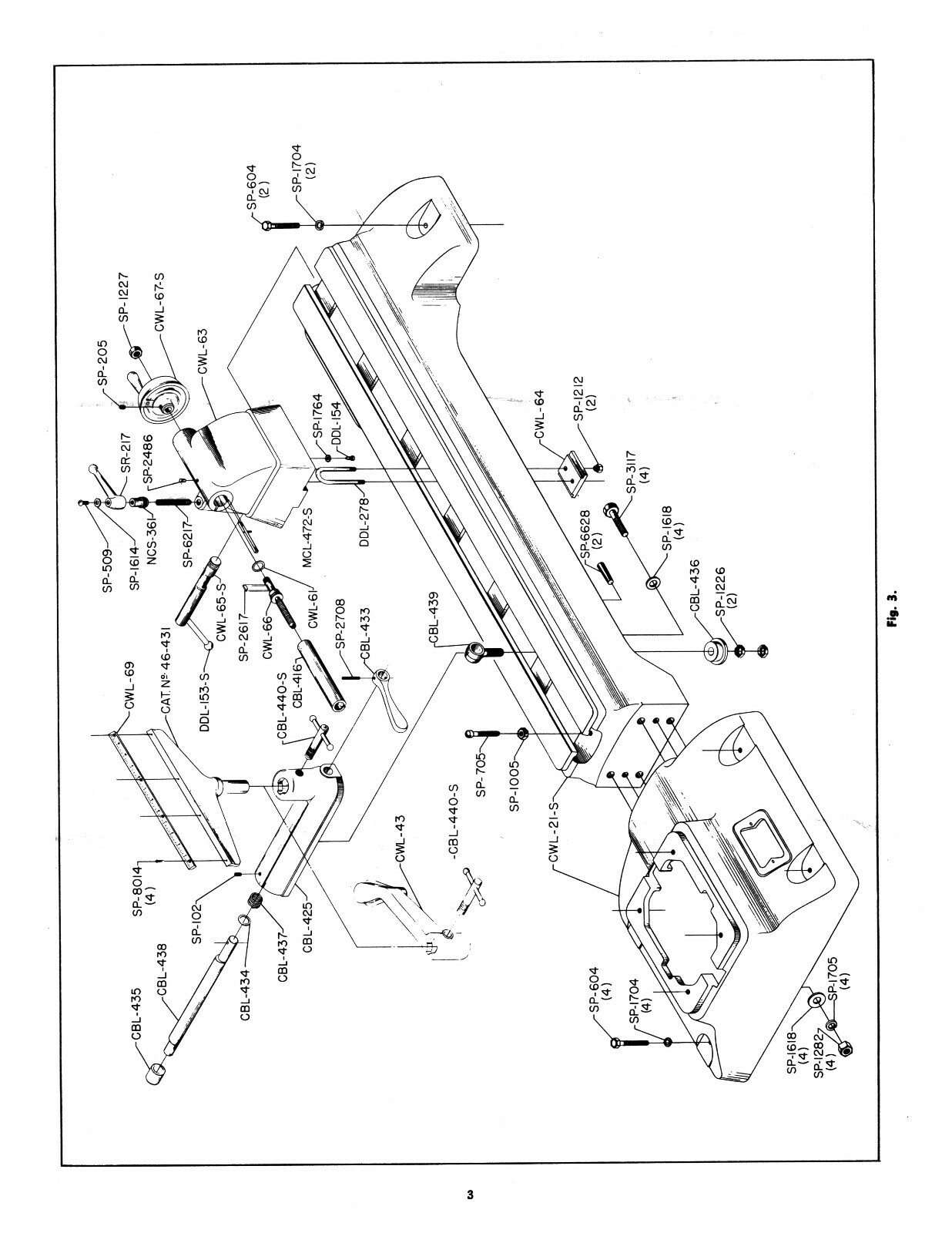 Delta 12" Variable Speed Wood Lathe Operating, Maint & Parts List Manual #1960