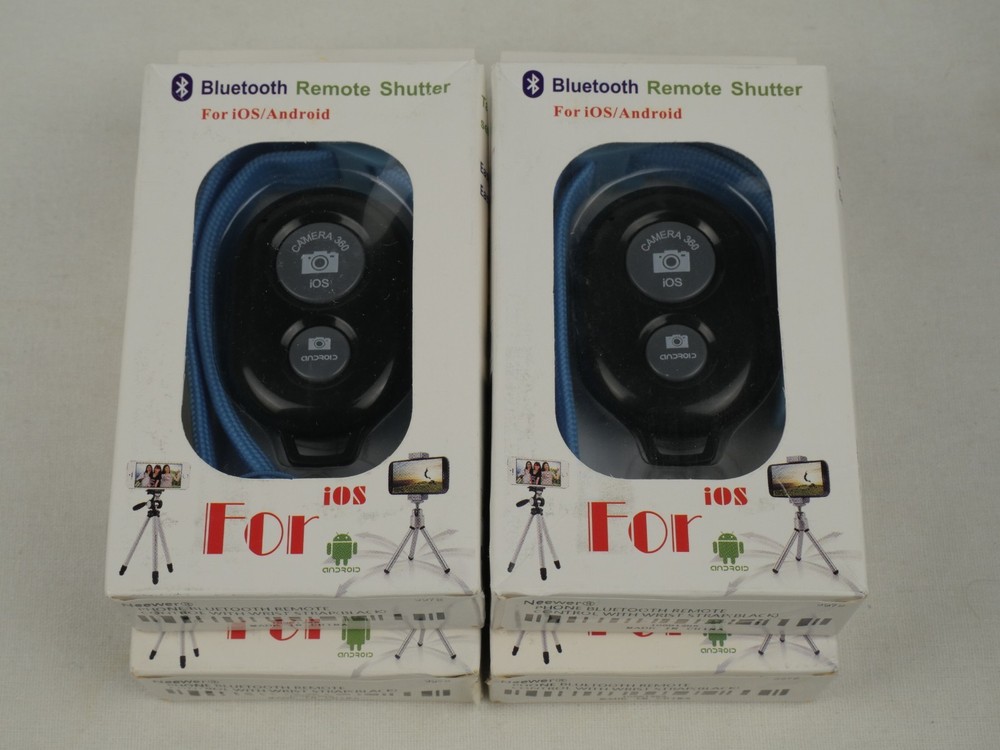 (Lot of 4) Neewer Smartphone Shutter Remote IOS Android | NEW OLD STOCK (READ)