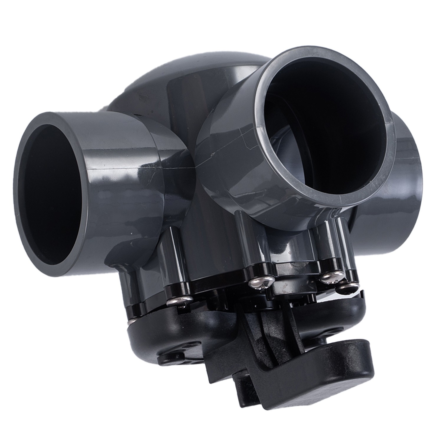For Pentair 263028 Three Port Diverter Valve with 2" PVC Pipe - Grey