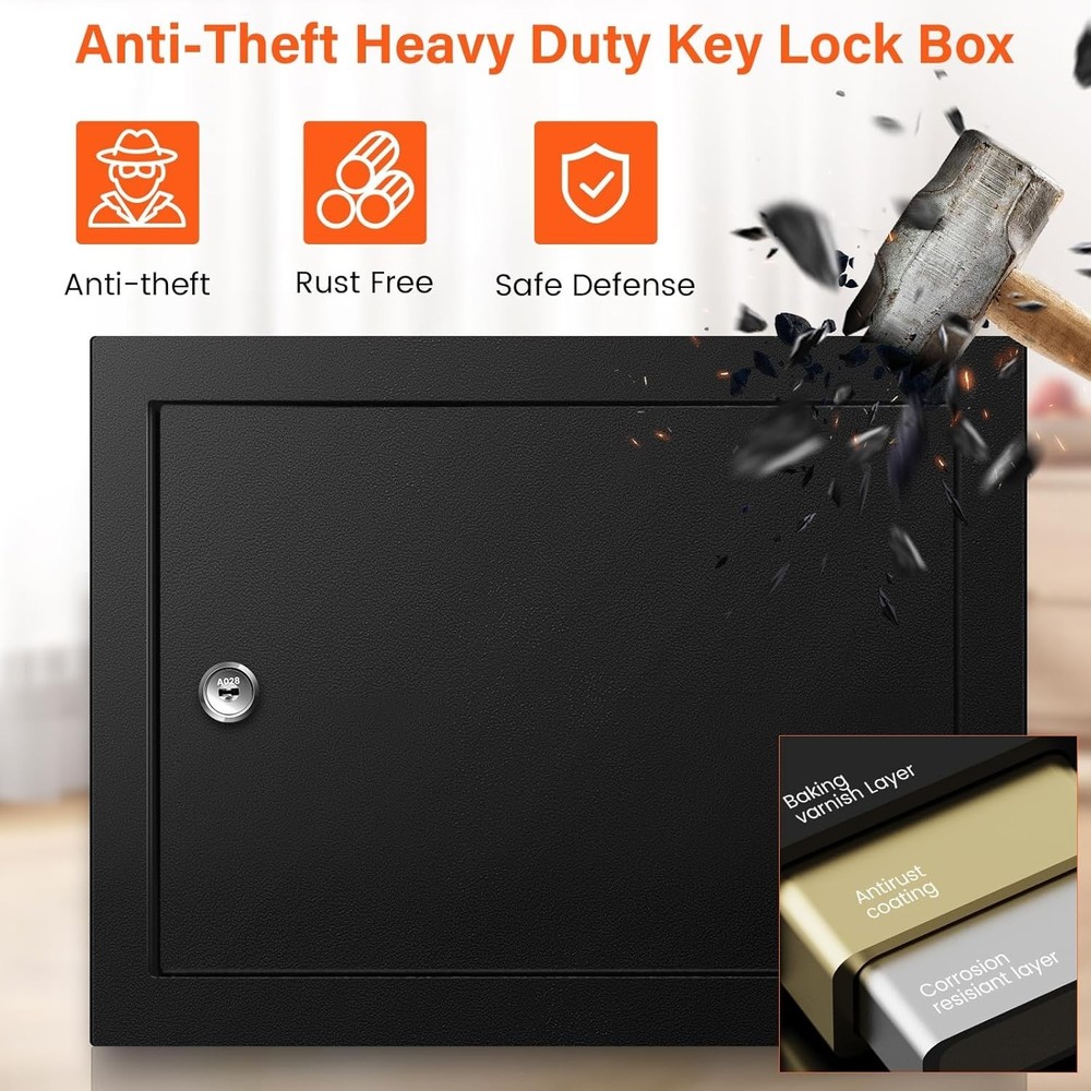 50‑Key Locking Cabinet Organizer