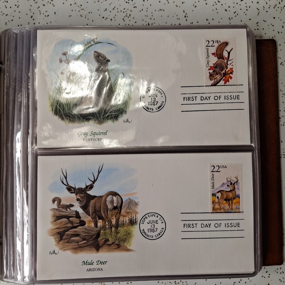 Wildlife of the 50 States First Day Cover Collection 1987 Album