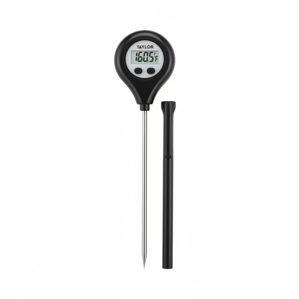Taylor Digital Instant Read TruTemp Rotating Display  Thermometer - Black