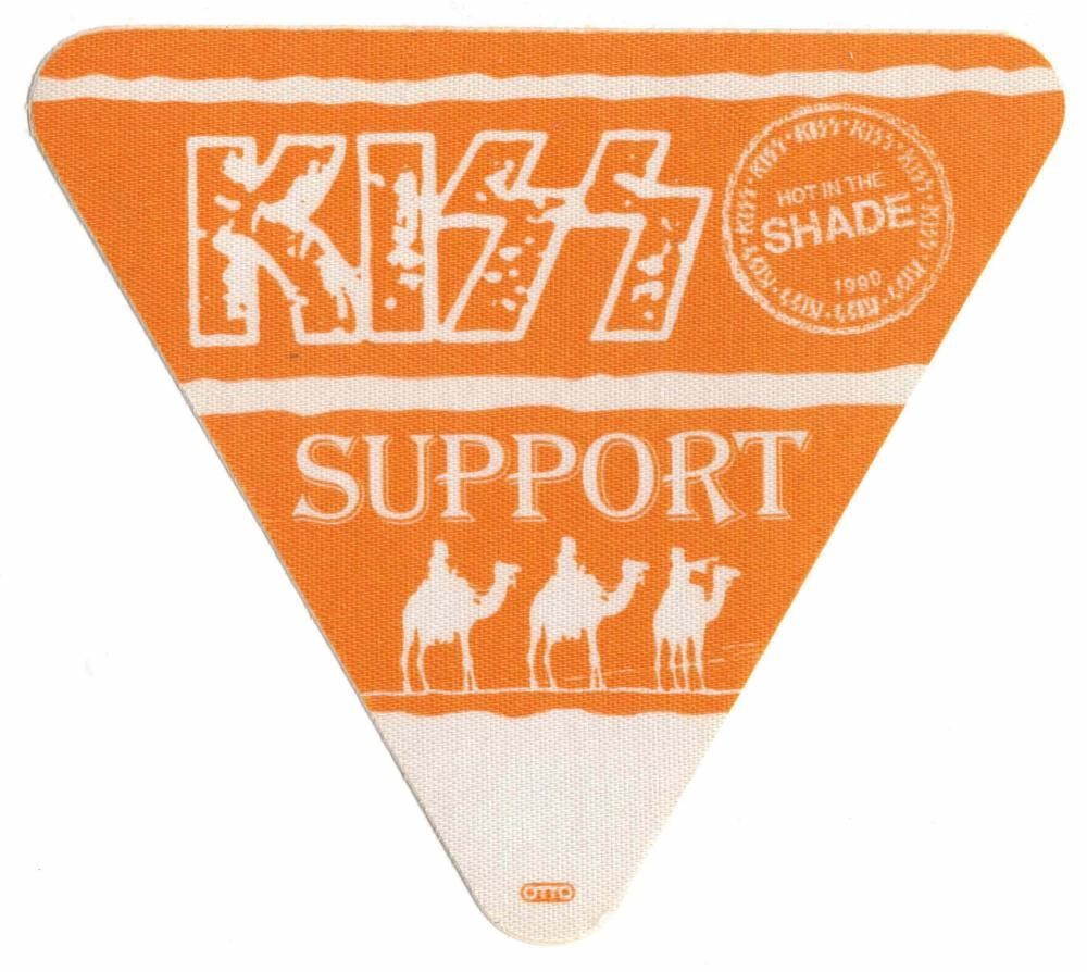 Kiss Hot In The Shade Tour 1990. Support Cloth Backstage Pass. OTTO