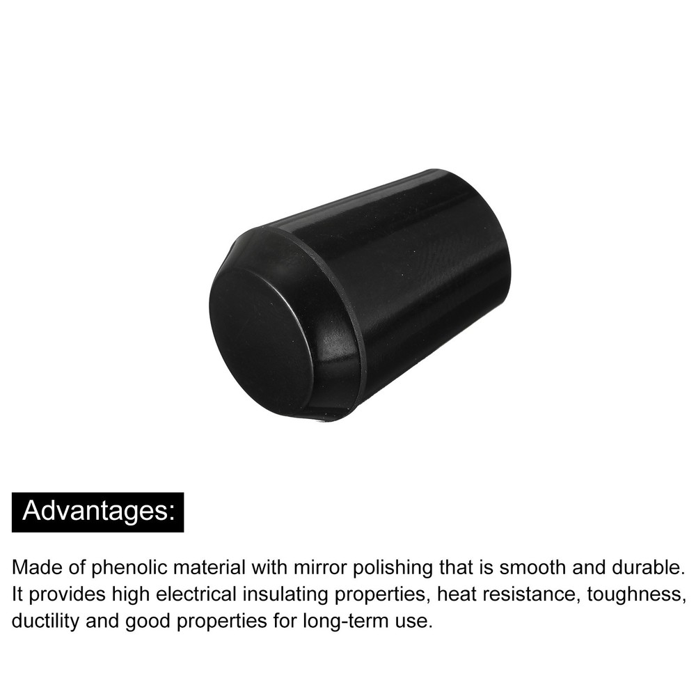 M8x25mm Female Threaded Hand Knobs Tapered Brass Insert Handle for Machine, 2Pcs