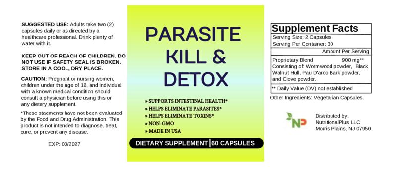 Parasite Kill & Detox - Vegan Capsules