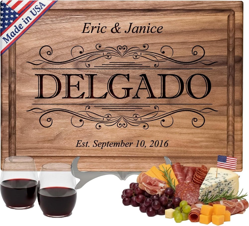 Personalized Cutting Board-Custom Engraved Charcuterie Board-