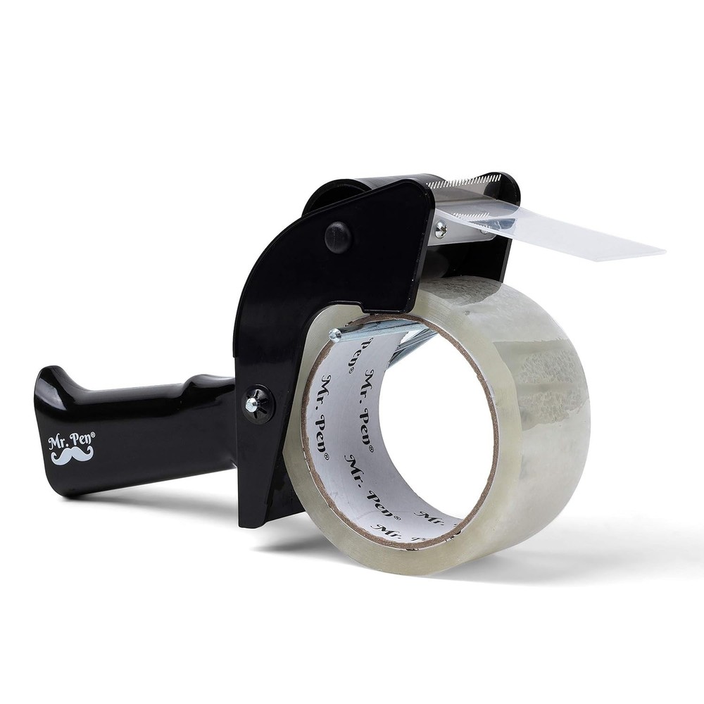 Lightweight Tape Dispenser Gun with Sharp Blade & Easy Loading - 1 Pack Included