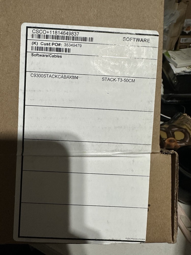 Cisco Network Stacking Cables Open Box. Brand New Never Used