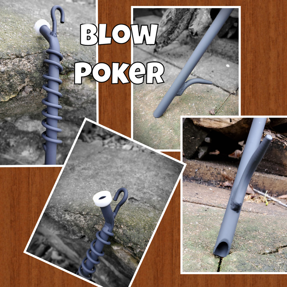 Special Listing-Basic Fireplace Set & Blow Poker-29"
