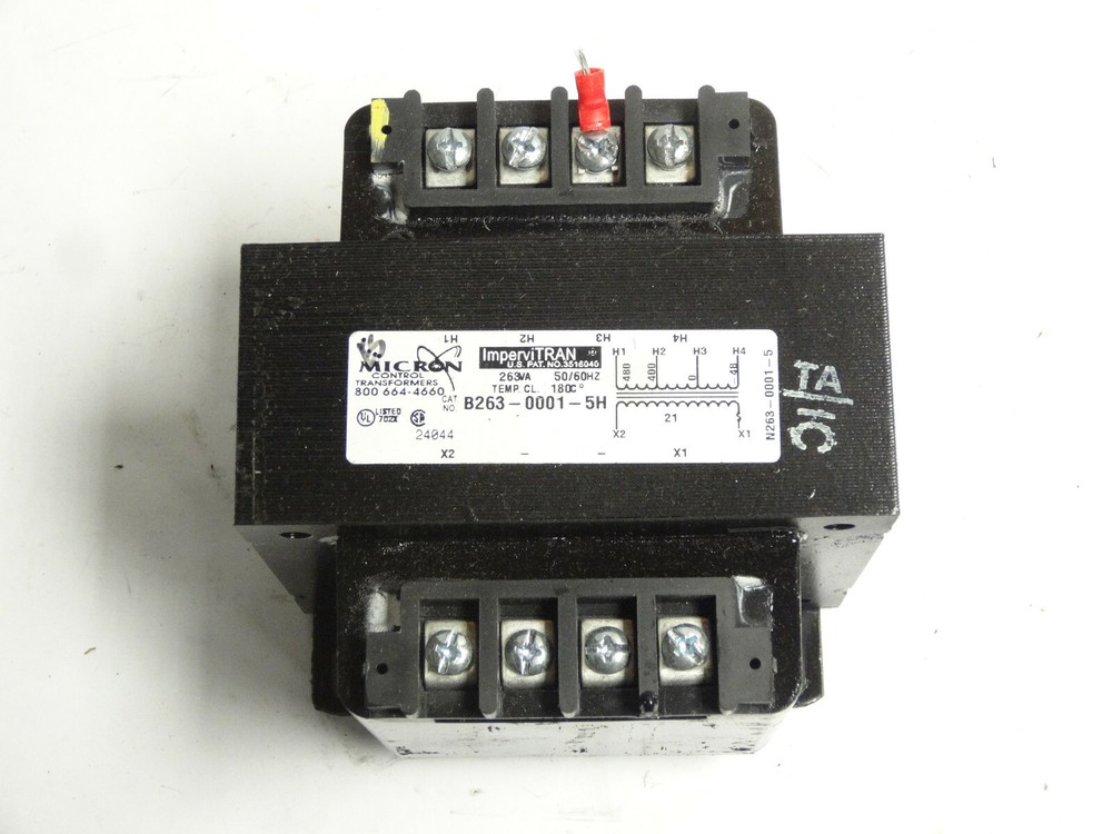 Micron Control Transformers B263-0001-5H 263VA Transformer