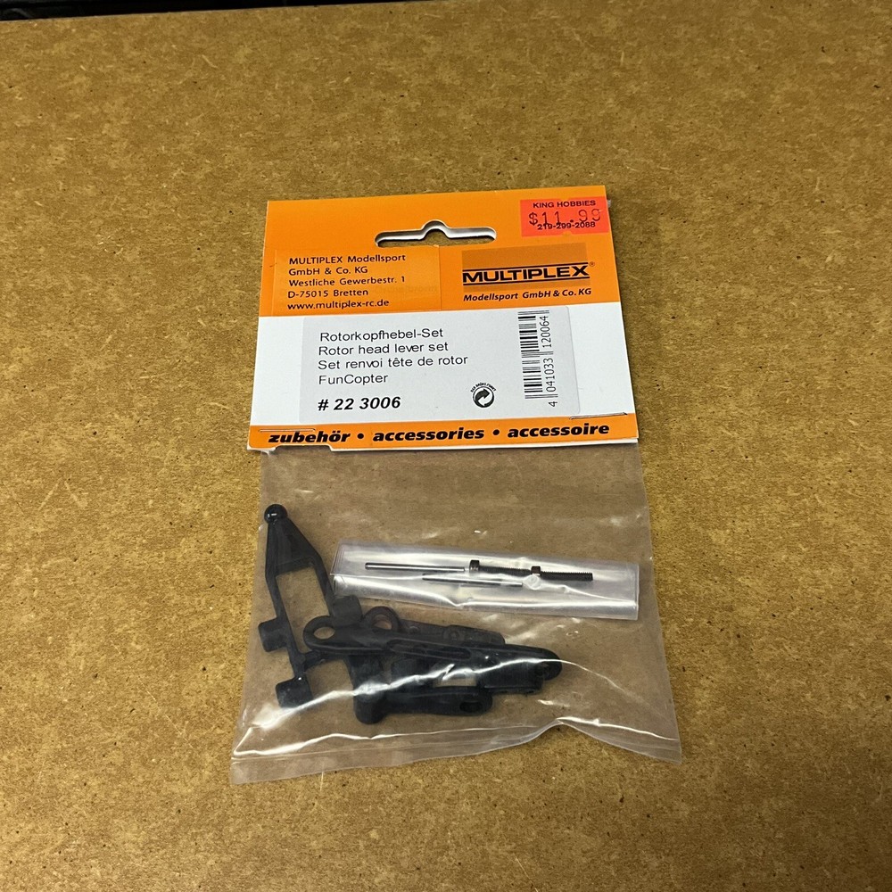Multiplex (22 3006) Rotor Head Lever Set NIB