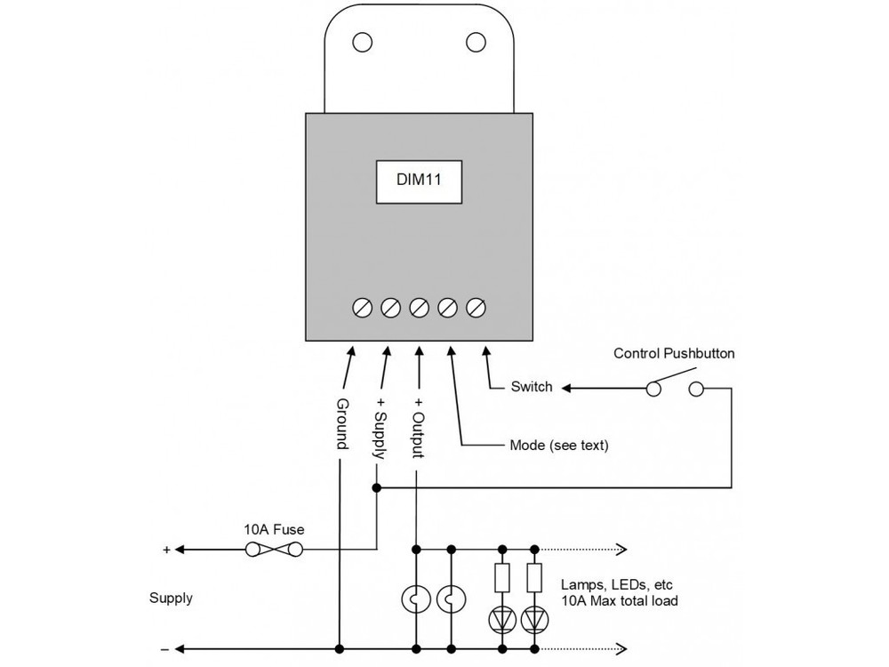 ABELTRONICS DIM11 SINGLE SWITCH ONE TOUCH LED DIMMER