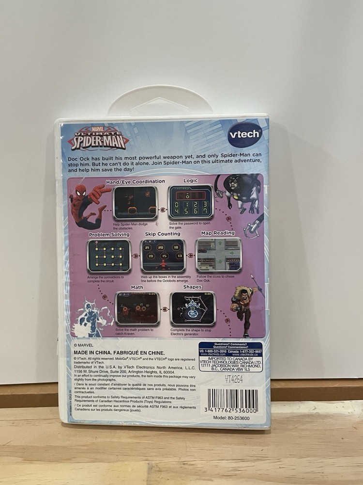 NEW! Vtech Mobigo Marvel Ultimate Spiderman - Sealed Unopened