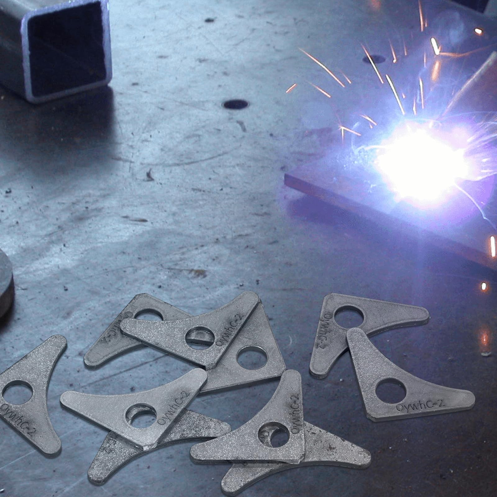 Weld on Tabs, Steel Shock Basic Gussets Weld Tab, Universal Weld on Tabs Axle...