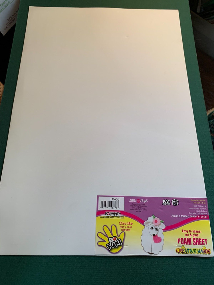 CRAFTS/ CREATIVE HANDS FOAM SHEETS/ 5 SHEETS/ NEW