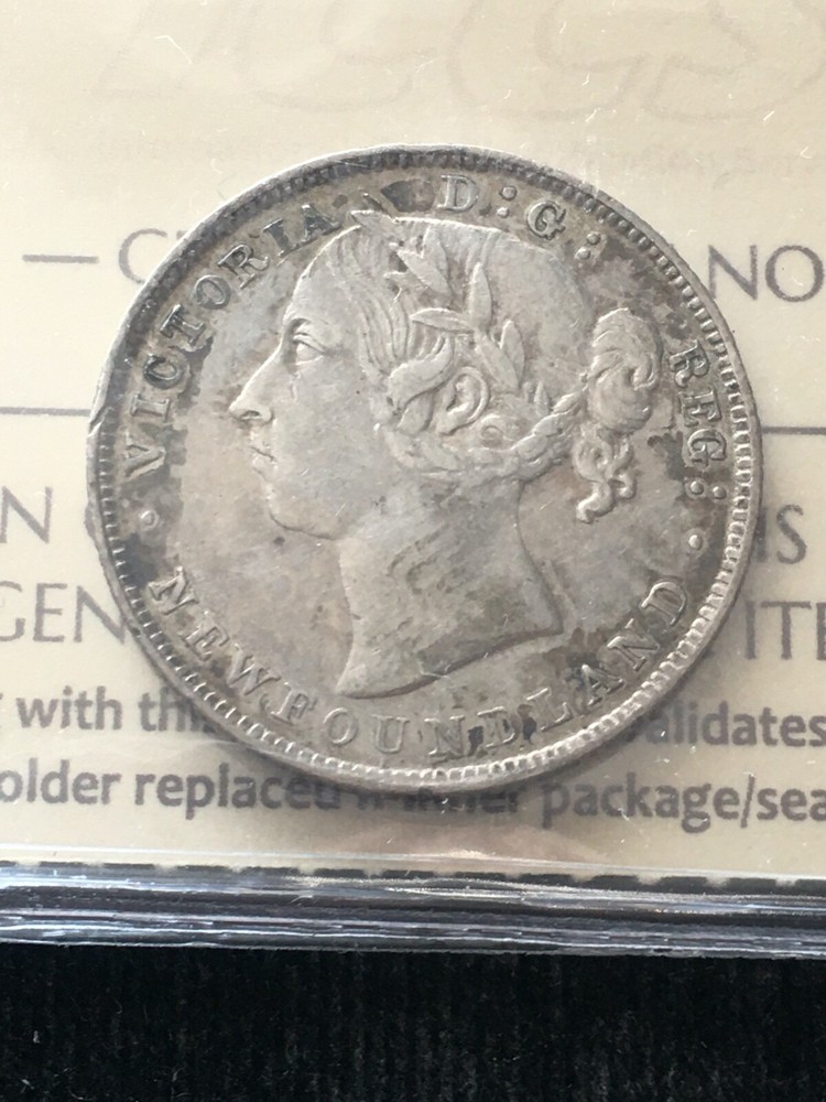 1900 ICCS Graded Newfoundland Twenty Cent **EF-45**