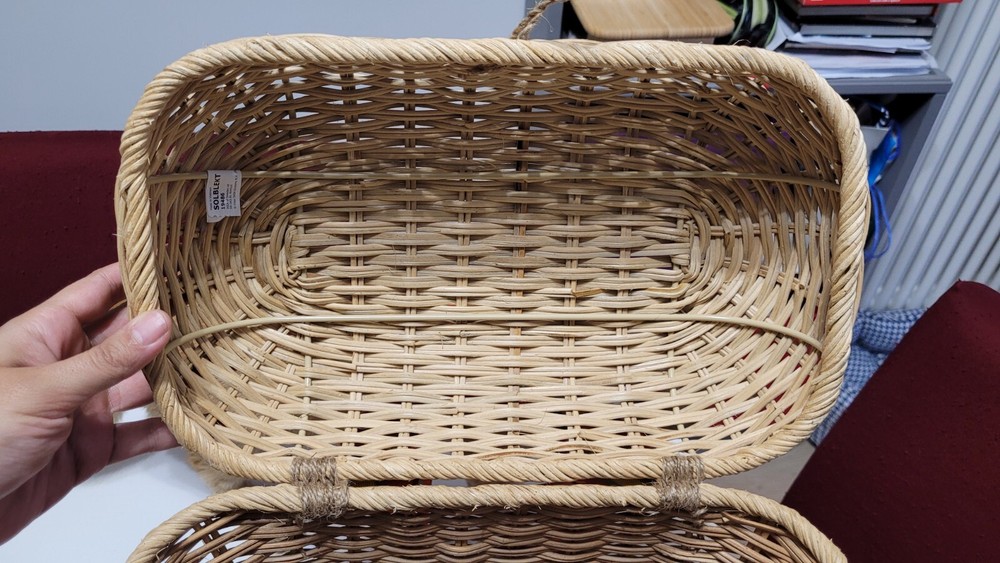 IKEA SOLBLEKT Wicker Backpack Limited Edition Rare 2020